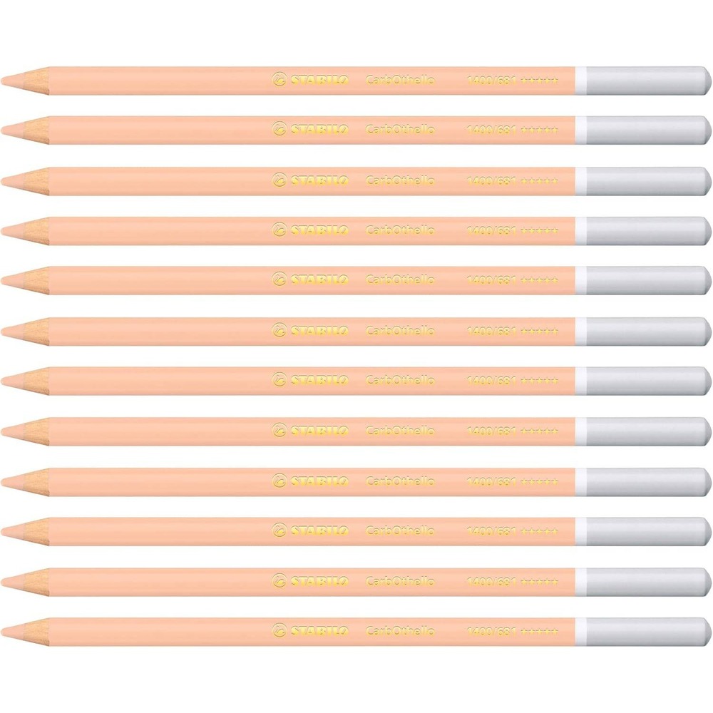 Stabilo CarbOthello Pastel Pencil 12 Pack 1400/681 Carnicino Chiaro
